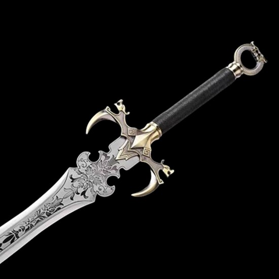 Sword integrated spring steel forging sword cross -border western war sword anime cold weapon