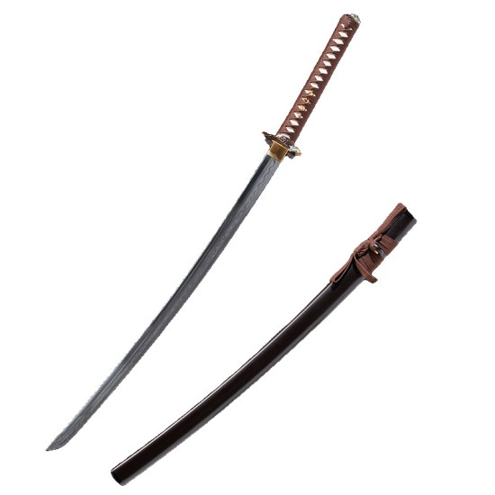 katana 253 Lotus Leaf T10 steel real sword ture Ready to fighting katana for sale