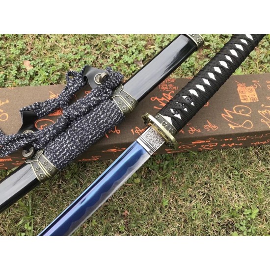 katana 339 Kikuo medium carbon steel real sword ture Ready to fighting katana for sale