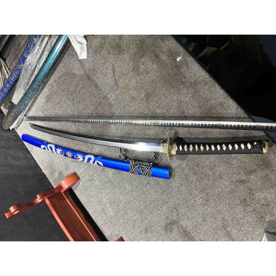 katana 312 Blue Dragon Three-piece composite steel real sword ture Ready to fighting katana for sale