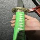 katana 327 Green Carp Damascus steel real sword ture Ready to fighting katana for sale