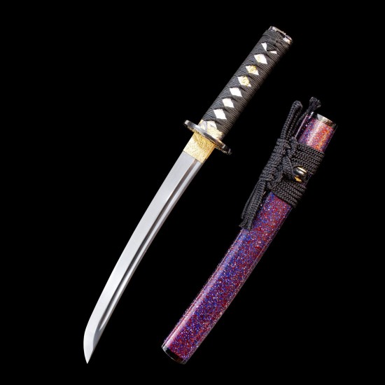 katana 345 Purple Warrior T10 steel real sword ture Ready to fighting katana for sale