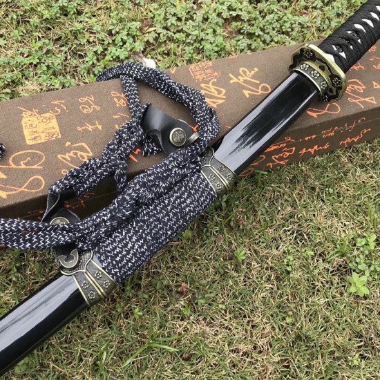 katana 339 Kikuo medium carbon steel real sword ture Ready to fighting katana for sale