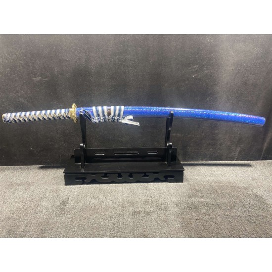 katana 308 Starry sky blue hole High speed steel real sword ture Ready to fighting katana for sale