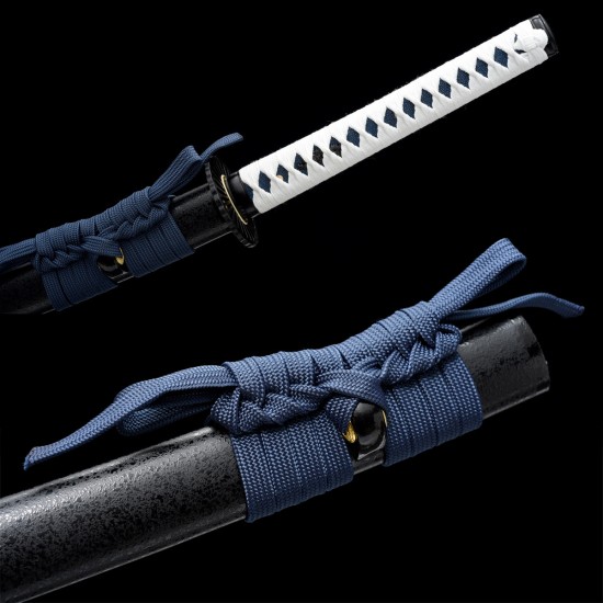 katana 403 Longquan City Sword Manganese Steel forging Pushing Pushing Bai Double Line long Japanese-style imitation knife command knife 376-432