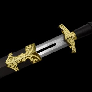 Western sword 011 Dragon War Sword Damascus steel