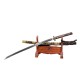 katana 410 Longquan City Sword T10 Steel Burning Blade Handmade Mirror long Japanese-style imitation sword command knife 376-432