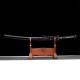 katana 391 Longquan City Sword and Manganese Steel for Forging Black Pushing Millets Polying Baiyao Double Line Flame Pattern Command 376-432