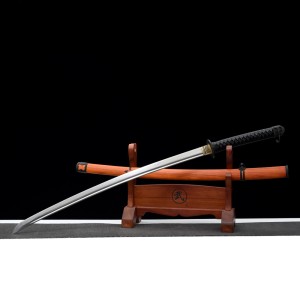 katana 388 Longquan City Sword 50#Steel forging Retro and other proportions to make long Japanese-style imitation sword command knife 376-432