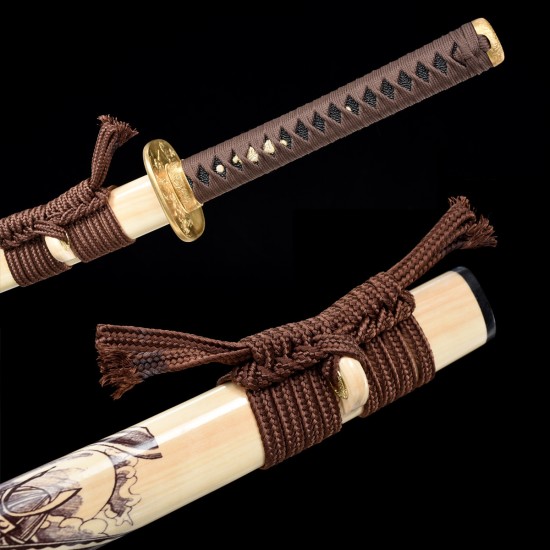 katana 399 Longquan City Sword Hundred Refine Tattipure Forging Copper Basic Blue Japanese Research Sword Command Knife 376-432