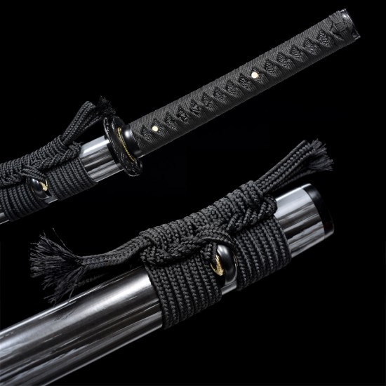 katana 426 Longquan Sword Retro Spring Steel for Forging Black Single Glot Long Japanese Film Candidates 376-432