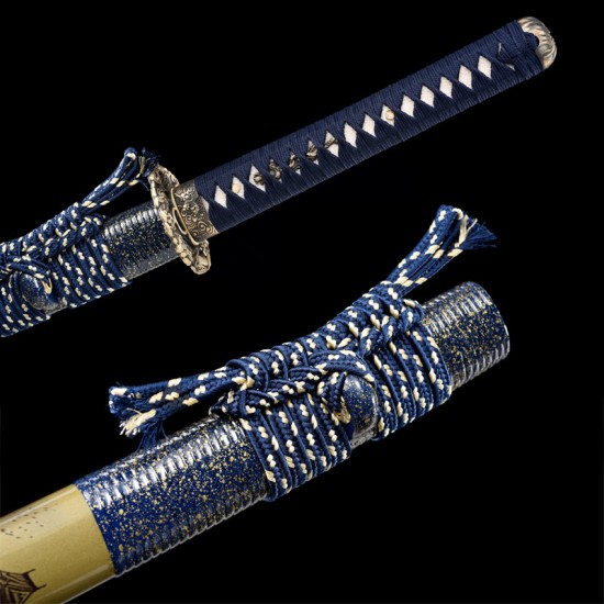 katana 398 Longquan City Sword Hundred Refine Different Steel Forging Twisting Pattern Long Modeling Knife Candidates 376-432