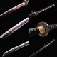 katana 405 Longquan City Sword Movie Taoist Doomsses Zombie Knife Manganese Steel for Forging High-temperature Baked Purple Command 376-432