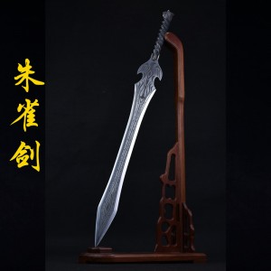 Longquan sword handmade forging integrated stainless steel sword film television Han sword body anti -body cold weapon crafts