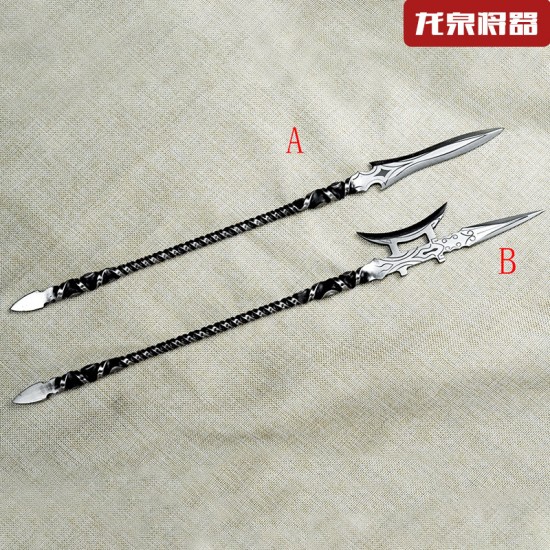 Tea knife reverses Wei Bing's golden handle small weapon eighteen weapons to play decorative decoration