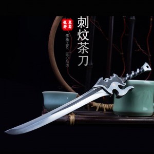 Weapon Swing Play Playing Pu'er Tea Knife Handmade Copper Black Tea Knife Stainless Steel Tea Needle Tea Ceuts