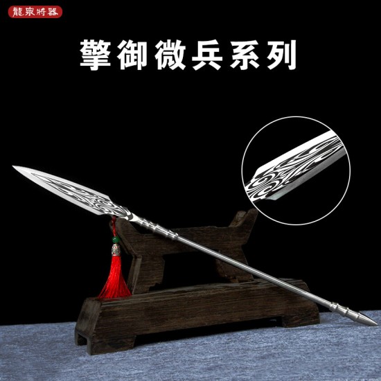Qingyu Micro Weapon Playing Tea Knife Handmade Stainless Steel Tea Camellia Accessories Mini Weapon