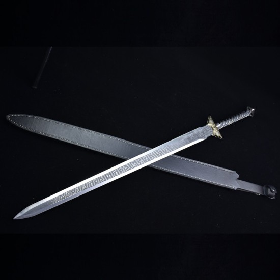 Longquan sword handmade forging all -in -one modern six -faced Tang sword body, sword film film and television long sword crafts