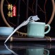 Longquan stainless steel integrated flower tea needle tea knife tea cone black tea cake Pu'er tea boxes accessories knife