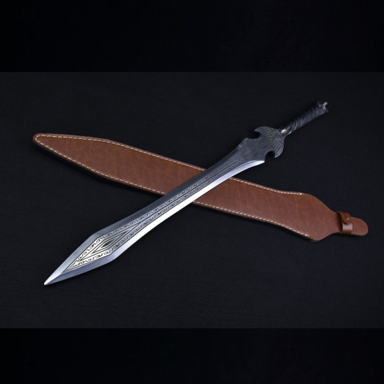 Longquan sword handmade forging integrated stainless steel sword film television Han sword body anti -body cold weapon crafts