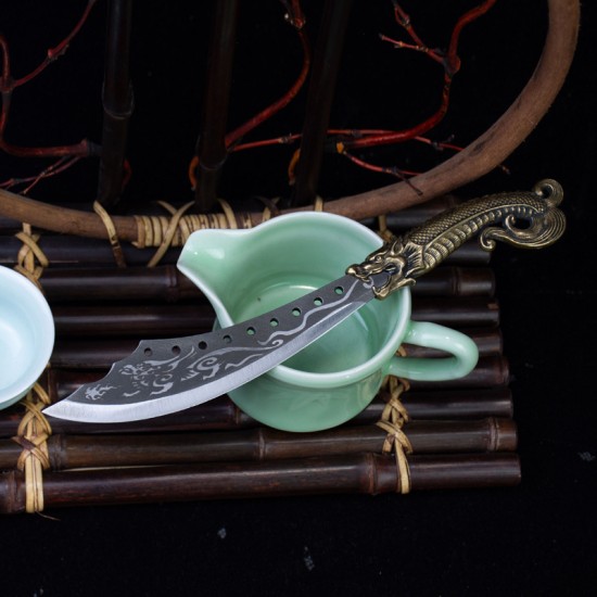 80244/80247/80248/80258 Handmade tea knife Longquan stainless steel tea needle knife