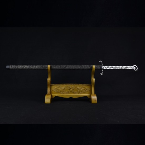 Longquan City Sword Handmade Forging Tongshi Tang Sword Head Stainless Steel Sword Sword Film Cold Weapon