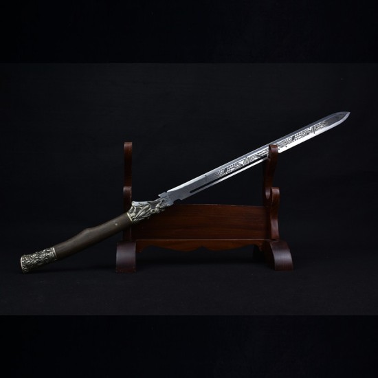 Longquan City Sword Handmade Forging Together Sword Film and Television Long Sword Defense Cold Weapon Tang Sword Crafts