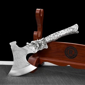 Handmade bone knife Multifunctional poly function with a knife and a firewood knife outdoor cutting tree knife branches and ax ax knife knife
