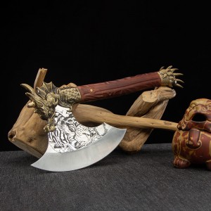 Handmade forging ax Furnishing Bone Cut Kids and Knight Knife Multi -purpose Ax outdoor cutting saboto