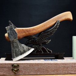 Home -cutting ax, handmade forging wooden ax chop beef bone, big pig's feet bone bone ghost hand -made short ax