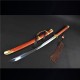 katana 446 Sword Handmade forging A Body Embroidered Spring Knife Film and Television Long Sword Defense Cold Weapon Cracking Horse Sword 433-452