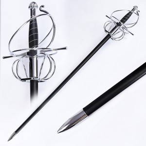 Metal Western Citizer Corps Command Sword Sword Stainless Steel European -style Spanish Knight Sword Decoration Private Sword Sword