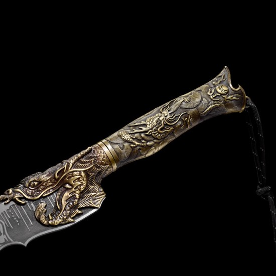 Overlord Tomahawk handmade forging ax Furnishing Kitchen knife Cut bone chopped knife Outdoor firewood chopped tree knife