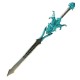 King of Glory Metal Prop Mulan Weapon Full 3D Sculpture Alloy Holy Dragon Stainless Steel Divine Dragon Sword